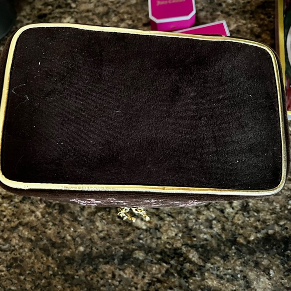 Y2K Juicy couture velour train case EUC Brown & Pink - Picture 8 of 15